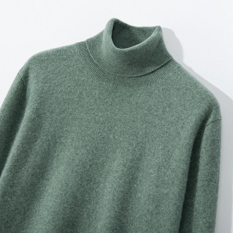 SeaGreen Turtleneck Pullover