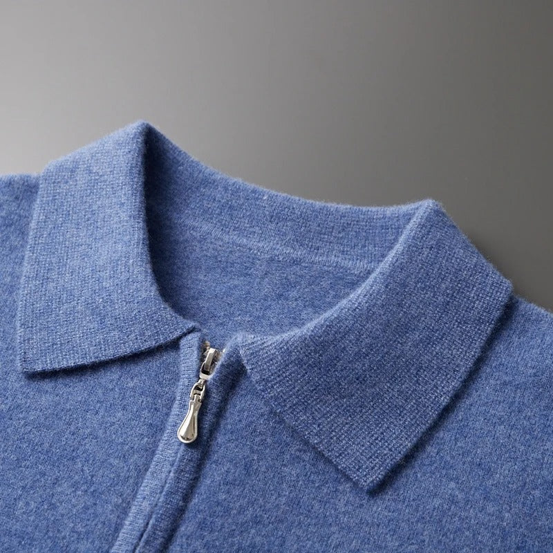 Royal Blue Quarter Zip Polo